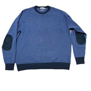 Peter Millar Men’s Sweater Size XXL Bond Elite 100% Merino Wool Patch Crewneck